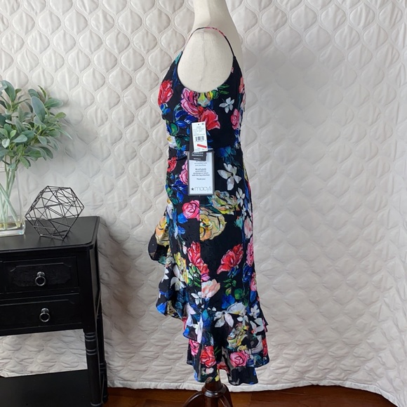 NWT Aidan Mattox Ruffled High/Low Cocktail Dress - Picture 4 of 12